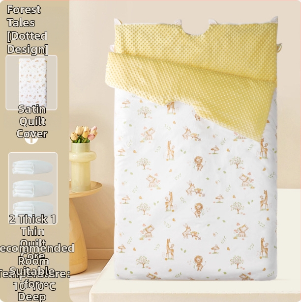 Cuvertură pentru copii, toate sezoanele, stil desen animat, din 100% bumbac (1,6–2 kg, umplutură 100% bumbac, husă 100% bumbac)