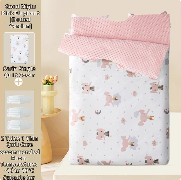 Cuvertură pentru copii, toate sezoanele, stil desen animat, din 100% bumbac (1,6–2 kg, umplutură 100% bumbac, husă 100% bumbac)