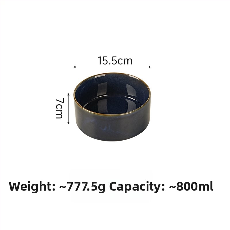 Κεραμικά μπολ κατοικίδιων για γάτες και σκύλους, ιαπωνικού στυλ, ψημένα σε καμίνι, διπλά μπολ με σύστημα αργής πρόσληψης, αντι-πνιγμού και αντι-διαρροών