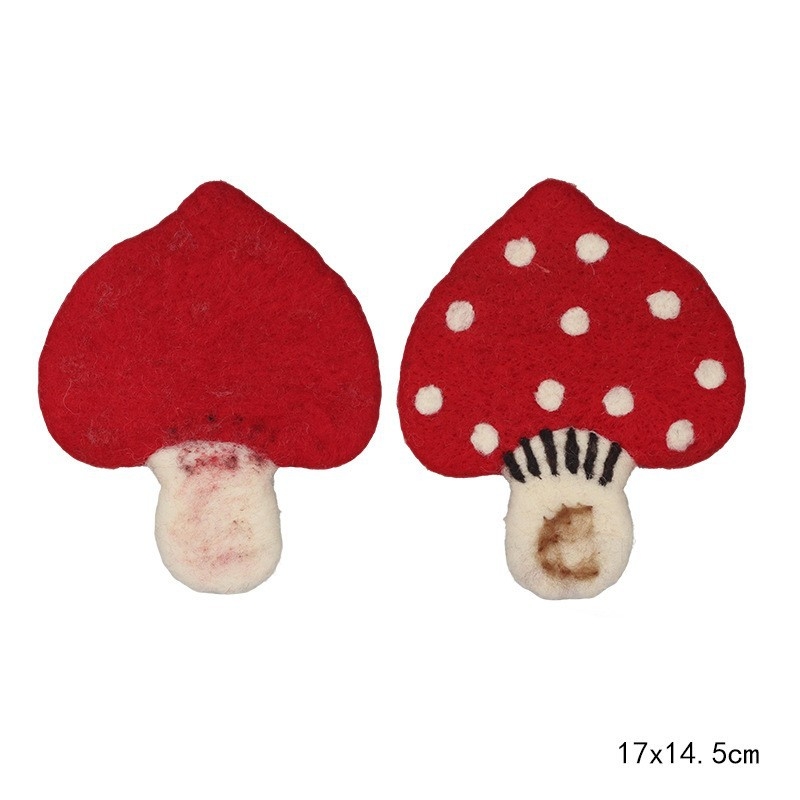 DIY αξεσουάρ κοσμημάτων, φελτ υπόστρωμα ποτηριού με αρνάκι, χειροποίητο, καρτούν στυλ