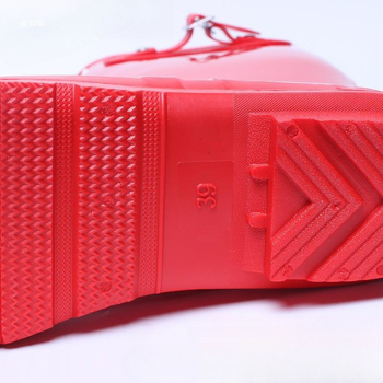 Cizme de ploaie pentru femei, înalte, partea superioară din PVC, impermeabile, antiderapante, pentru patru sezoane, toc mic 1–3 cm