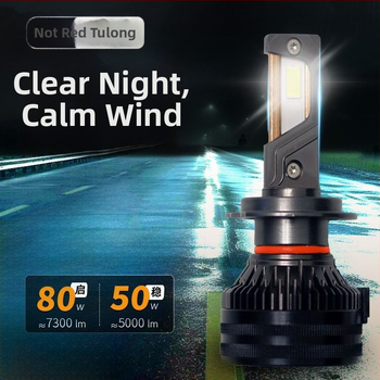 Faruri LED pentru mașină, lumină joasă, compatibile cu H1/4/7/11/9005/9012, 12V, 80–90W