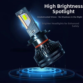 Faruri LED pentru mașină, lumină joasă, compatibile cu H1/4/7/11/9005/9012, 12V, 80–90W