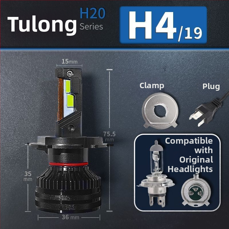 Faruri LED pentru mașină, lumină joasă, compatibile cu H1/4/7/11/9005/9012, 12V, 80–90W