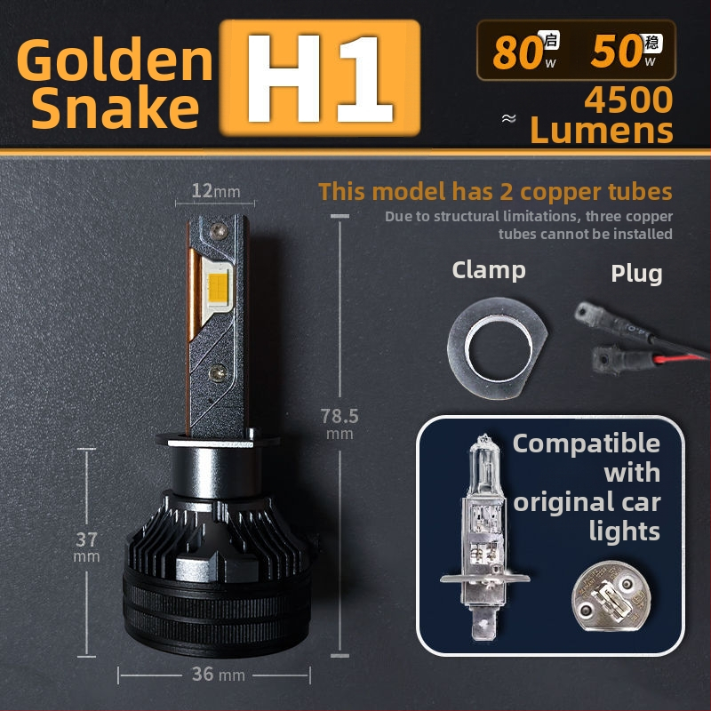 Faruri LED pentru mașină, lumină joasă, compatibile cu H1/4/7/11/9005/9012, 12V, 80–90W