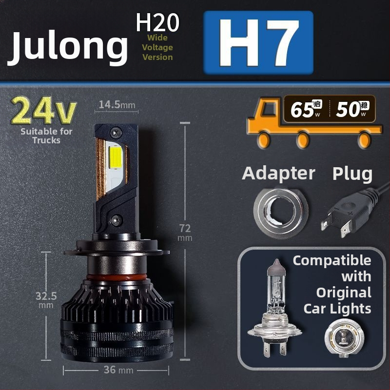 Faruri LED pentru mașină, lumină joasă, compatibile cu H1/4/7/11/9005/9012, 12V, 80–90W