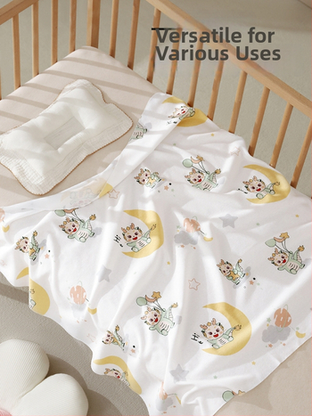 Νεογέννητο βαμβακερό σαλβάρι με μοτίβο καρτούν, ελαφρύ για άνοιξη-καλοκαίρι, ασφάλεια Κατηγορίας Α, 0–12 μηνών