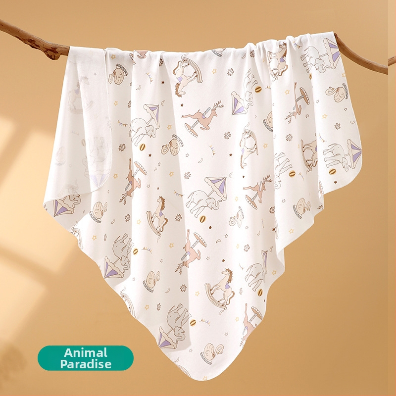 Νεογέννητο βαμβακερό σαλβάρι με μοτίβο καρτούν, ελαφρύ για άνοιξη-καλοκαίρι, ασφάλεια Κατηγορίας Α, 0–12 μηνών