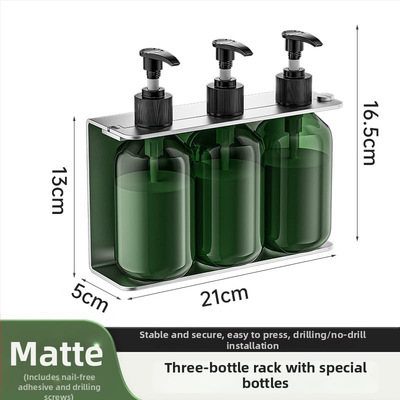 304 rozsdamentes acélból készült szappanadagoló, falra szerelhető, fúrás nélküli, kézi nyomású működés, polírozott felület, modern stílus, szállodai fürdőszobákhoz