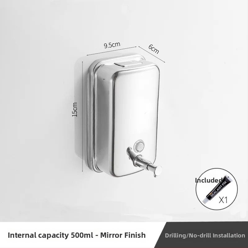 Érzékelős szappanadagoló falra szerelhető a fürdőszobában, rozsdamentes acélból, Settle Down márka, súly 500 g, modern minimalist stílus