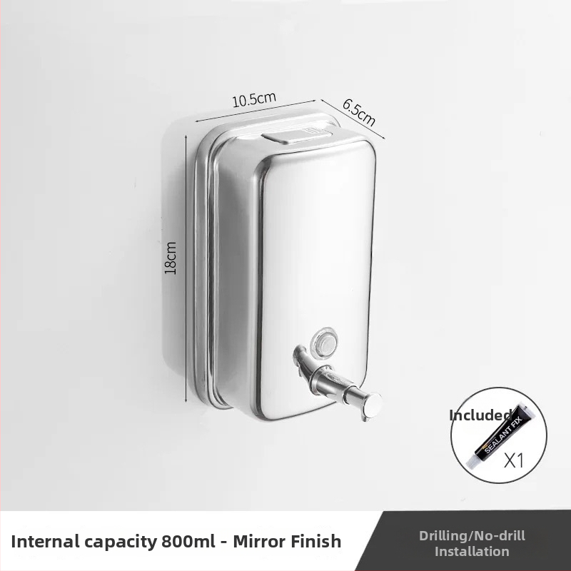 Érzékelős szappanadagoló falra szerelhető a fürdőszobában, rozsdamentes acélból, Settle Down márka, súly 500 g, modern minimalist stílus