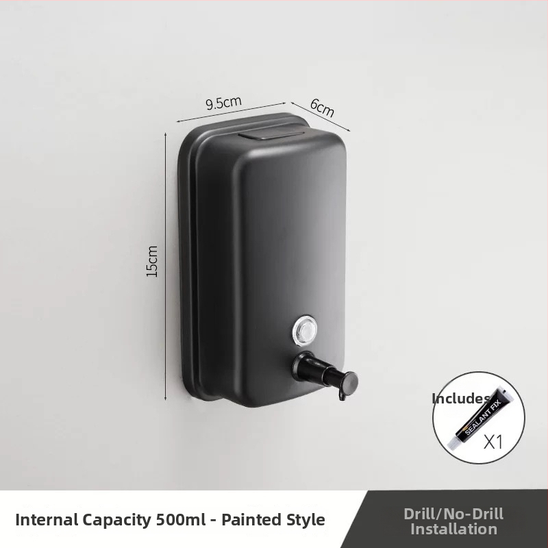 Érzékelős szappanadagoló falra szerelhető a fürdőszobában, rozsdamentes acélból, Settle Down márka, súly 500 g, modern minimalist stílus