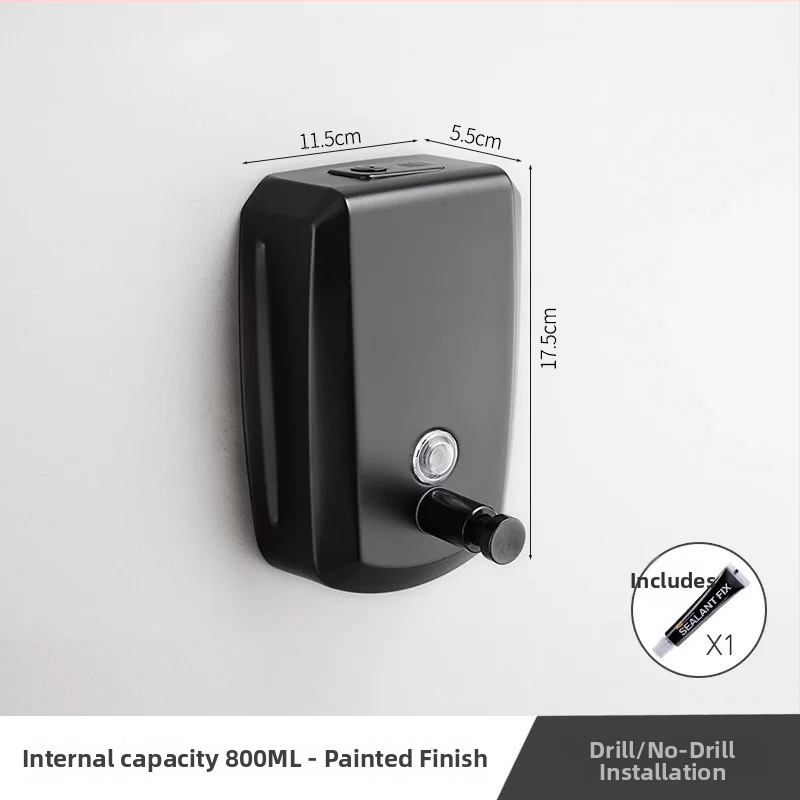 Érzékelős szappanadagoló falra szerelhető a fürdőszobában, rozsdamentes acélból, Settle Down márka, súly 500 g, modern minimalist stílus