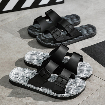 Ανδρικά σανδάλια με μία λουρί, PVC επάνω, EVA σόλα, Goodyear κατασκευή