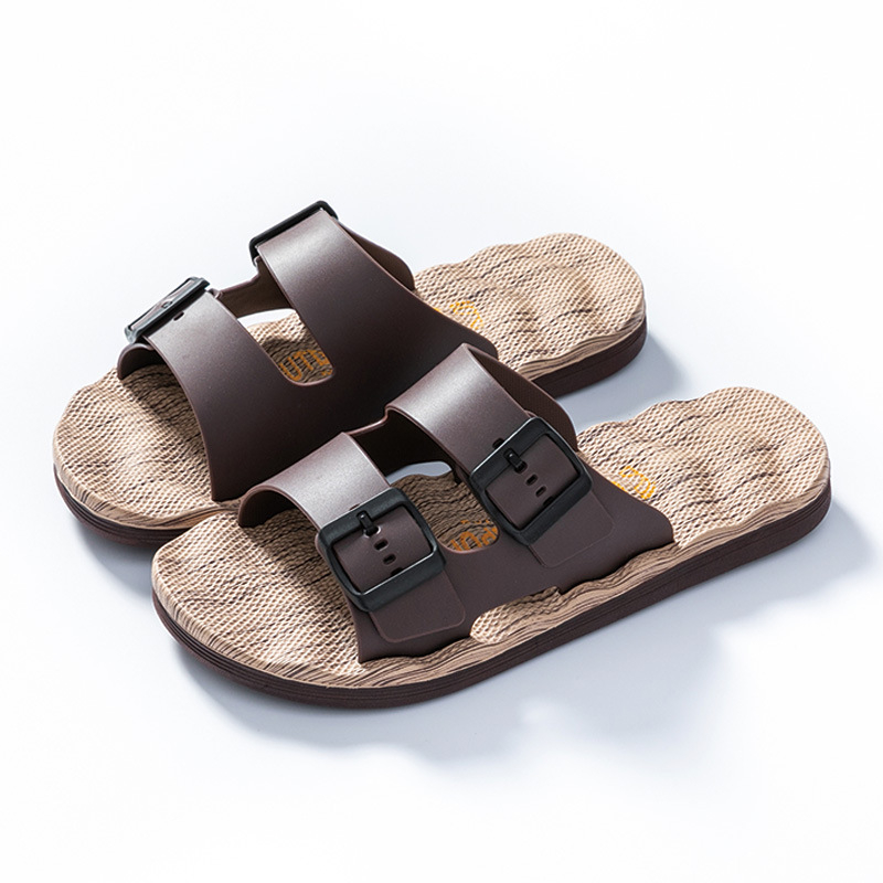 Ανδρικά σανδάλια με μία λουρί, PVC επάνω, EVA σόλα, Goodyear κατασκευή