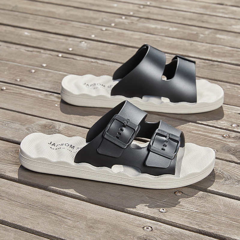 Ανδρικά σανδάλια με μία λουρί, PVC επάνω, EVA σόλα, Goodyear κατασκευή