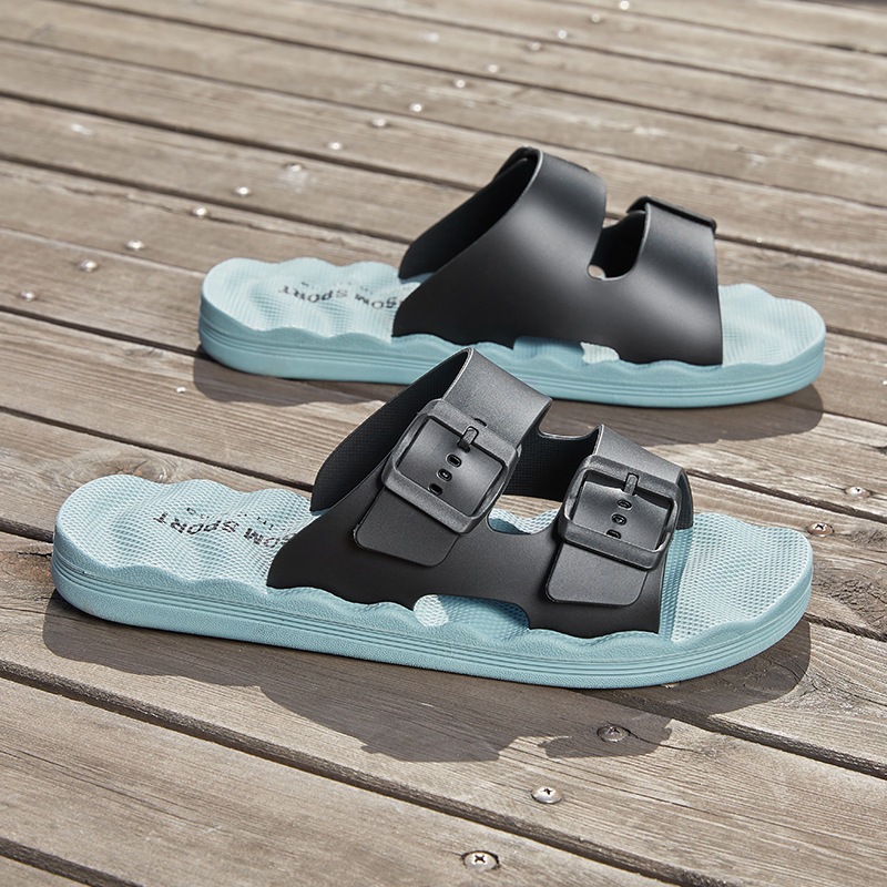 Ανδρικά σανδάλια με μία λουρί, PVC επάνω, EVA σόλα, Goodyear κατασκευή