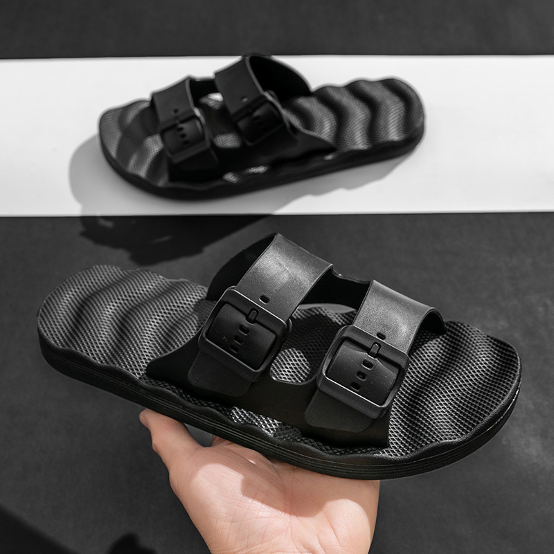 Ανδρικά σανδάλια με μία λουρί, PVC επάνω, EVA σόλα, Goodyear κατασκευή