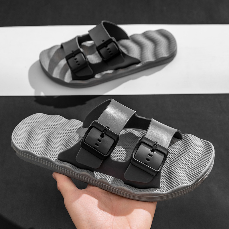 Ανδρικά σανδάλια με μία λουρί, PVC επάνω, EVA σόλα, Goodyear κατασκευή