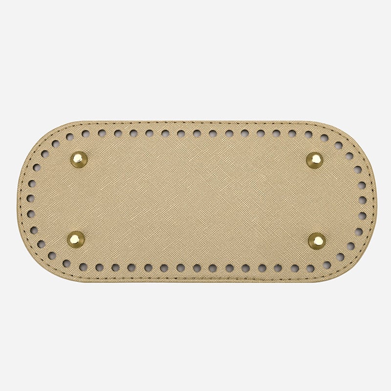 Bază PU pentru geantă, model încrucișat, formă ovală - accesorii de bagaje, respirabil, impermeabil, rezistent la uzură