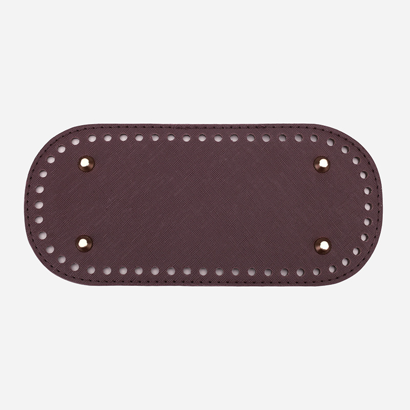 Bază PU pentru geantă, model încrucișat, formă ovală - accesorii de bagaje, respirabil, impermeabil, rezistent la uzură