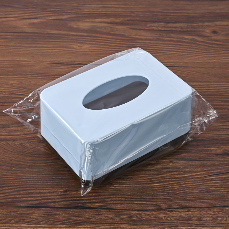 Műanyag szalvétatartó doboz logóval, 130 darabos készlet, vízálló és sokoldalú, modern letisztult stílus