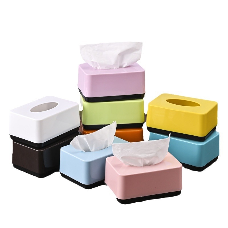 Műanyag szalvétatartó doboz logóval, 130 darabos készlet, vízálló és sokoldalú, modern letisztult stílus