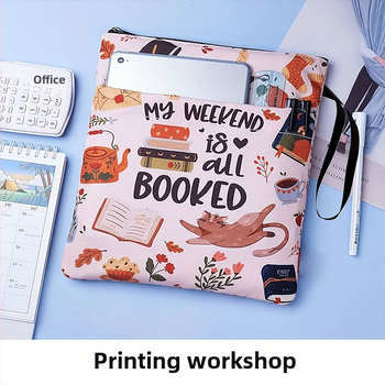 Zárható könyvborító poliészterből, logó nyomtatásával, testreszabható, ideális vállalati ajándékokra