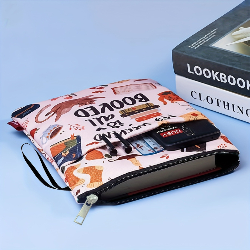 Zárható könyvborító poliészterből, logó nyomtatásával, testreszabható, ideális vállalati ajándékokra