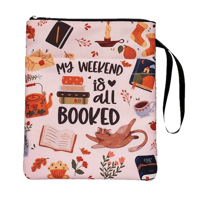 Zárható könyvborító poliészterből, logó nyomtatásával, testreszabható, ideális vállalati ajándékokra