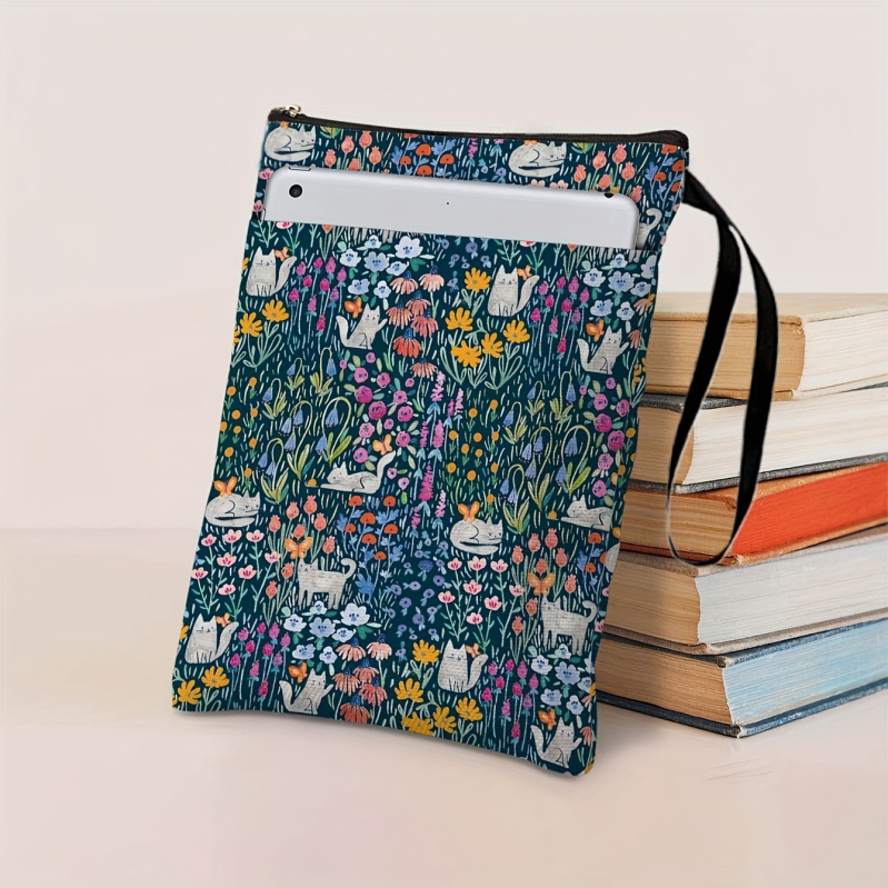 Zárható könyvborító poliészterből, logó nyomtatásával, testreszabható, ideális vállalati ajándékokra