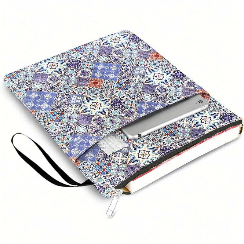 Zárható könyvborító poliészterből, logó nyomtatásával, testreszabható, ideális vállalati ajándékokra