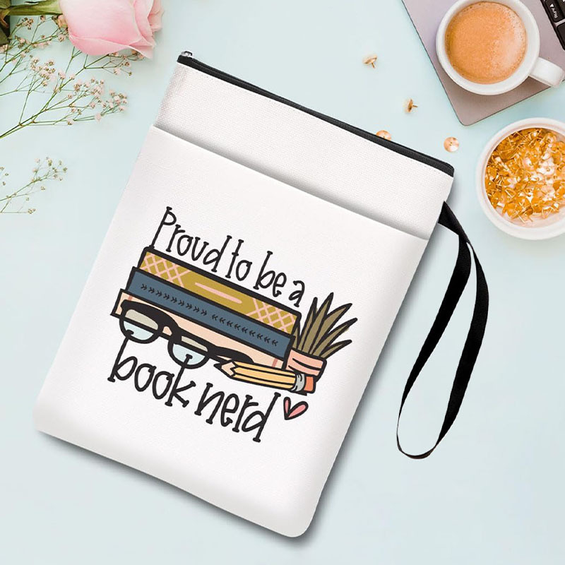 Zárható könyvborító poliészterből, logó nyomtatásával, testreszabható, ideális vállalati ajándékokra