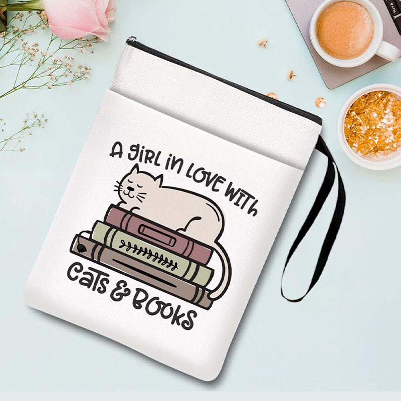 Zárható könyvborító poliészterből, logó nyomtatásával, testreszabható, ideális vállalati ajándékokra