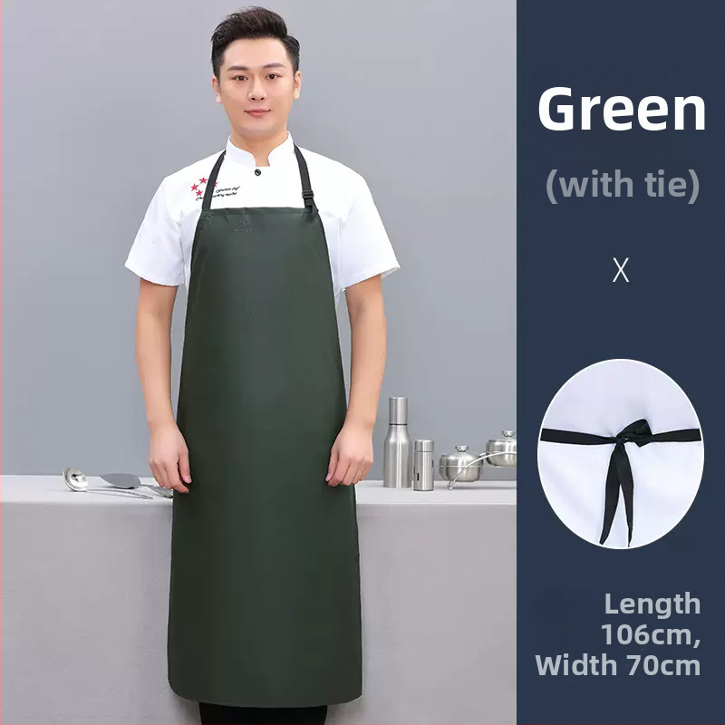 PU престилка без ръкави, маслоустойчива и устойчива на петна, модерен минималистичен стил, едноцветна