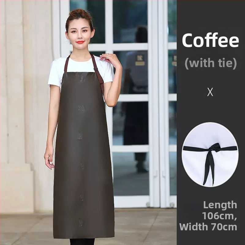 PU престилка без ръкави, маслоустойчива и устойчива на петна, модерен минималистичен стил, едноцветна