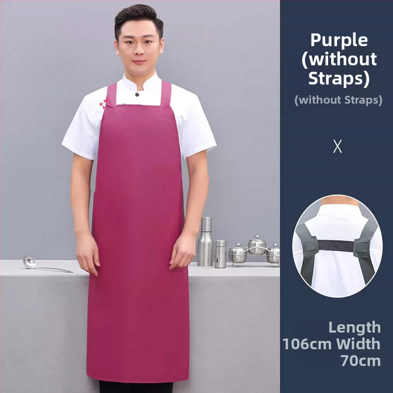 PU престилка без ръкави, маслоустойчива и устойчива на петна, модерен минималистичен стил, едноцветна