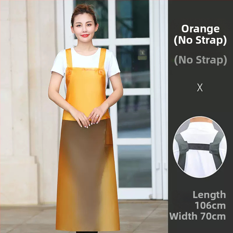 PU престилка без ръкави, маслоустойчива и устойчива на петна, модерен минималистичен стил, едноцветна