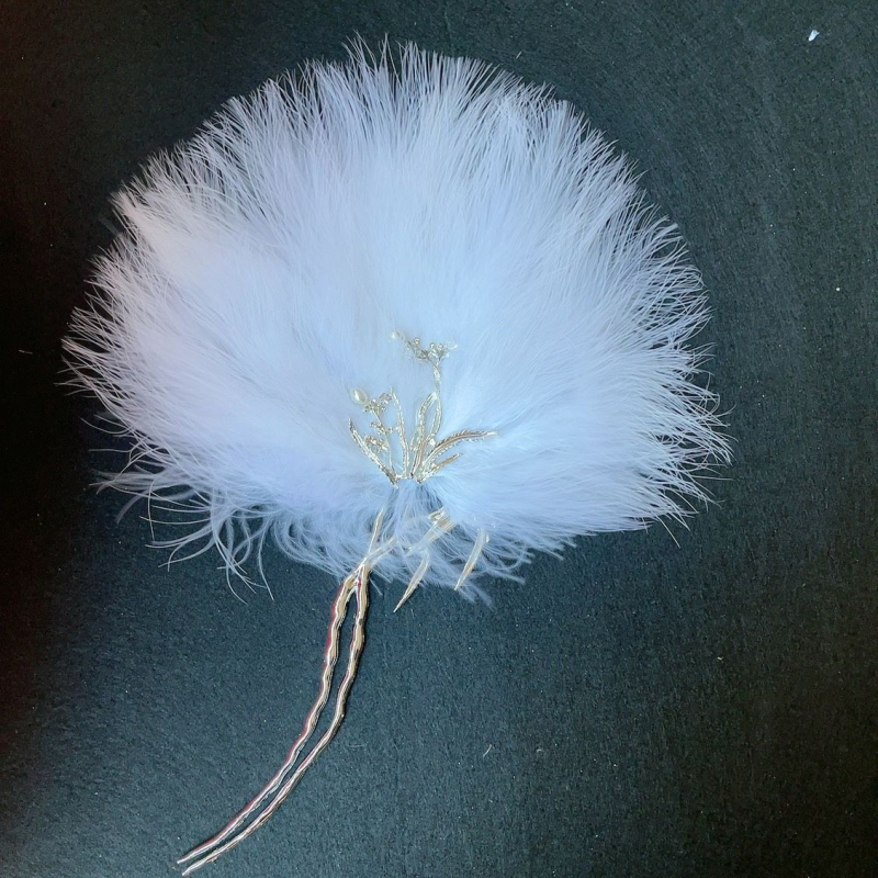 Halat cu evantai din pene albe, mireasă în stil chinezesc, recuzită pentru fotografii de nuntă și dans antic (Brand: Unique; Tip: Other; Greutate produs: Other; Pachet: Other)