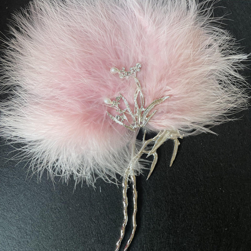 Halat cu evantai din pene albe, mireasă în stil chinezesc, recuzită pentru fotografii de nuntă și dans antic (Brand: Unique; Tip: Other; Greutate produs: Other; Pachet: Other)