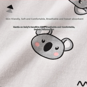 Βαμβακερό σετ μωρού: γιλέκο με μακριά μανίκια και παντελόνι με ανοιχτή περιοχή, για 1–3 ετών, άνοιξη-φθινόπωρο