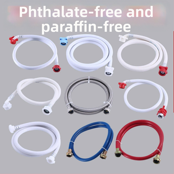 Prívodná a odtoková hadica práčky, univerzálne závity, PVC materiál, menovitý tlak 1, prevádzková teplota 1