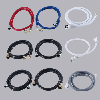 Prívodná a odtoková hadica práčky, univerzálne závity, PVC materiál, menovitý tlak 1, prevádzková teplota 1