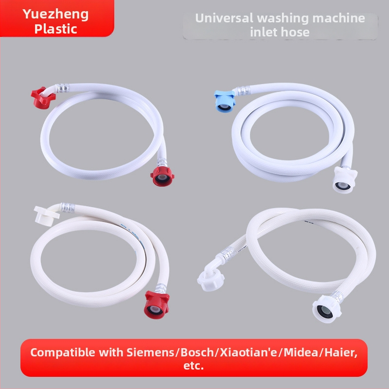 Prívodná a odtoková hadica práčky, univerzálne závity, PVC materiál, menovitý tlak 1, prevádzková teplota 1