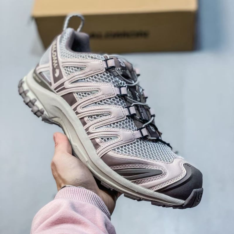 Pantofi de drumeție unisex, închidere cu șireturi în față, talpă din cauciuc antiderapantă, partea superioară din plasă