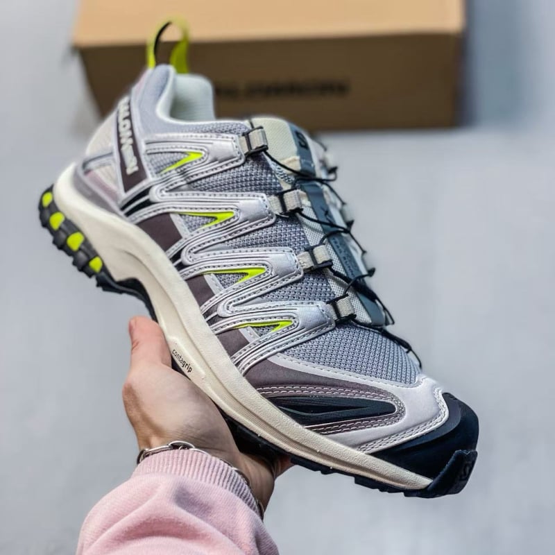 Pantofi de drumeție unisex, închidere cu șireturi în față, talpă din cauciuc antiderapantă, partea superioară din plasă