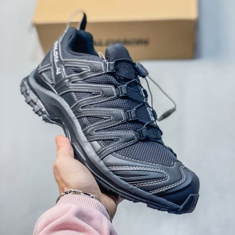 Pantofi de drumeție unisex, închidere cu șireturi în față, talpă din cauciuc antiderapantă, partea superioară din plasă