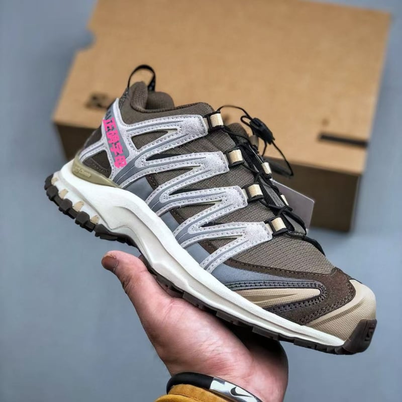 Pantofi de drumeție unisex, închidere cu șireturi în față, talpă din cauciuc antiderapantă, partea superioară din plasă