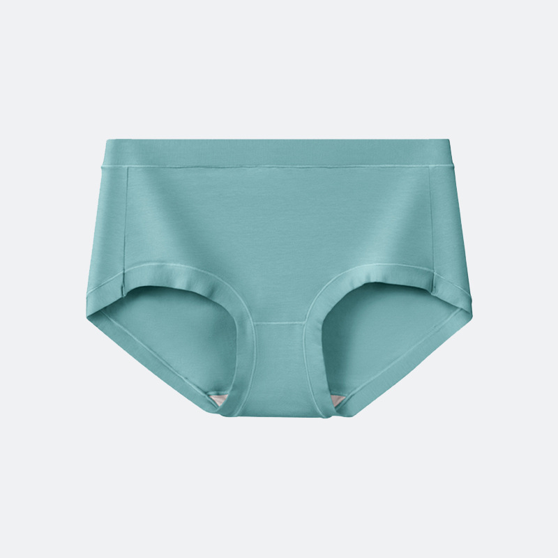 Ženské bavlnené nohavičky - priedušné, tvarujú brucho, antibakteriálne; stredná výška pásu; pletené tkanivo; rozkroková podšívka 80–90% regenerovanej celulózovej vlákne; 90–95% bavlna