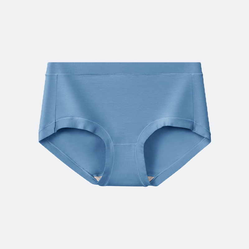Ženské bavlnené nohavičky - priedušné, tvarujú brucho, antibakteriálne; stredná výška pásu; pletené tkanivo; rozkroková podšívka 80–90% regenerovanej celulózovej vlákne; 90–95% bavlna